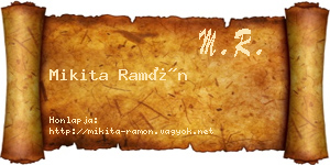Mikita Ramón névjegykártya